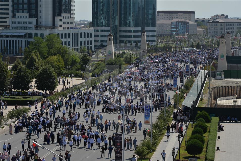 В Чечне проходит митинг в поддержку мусульман в Мьянме