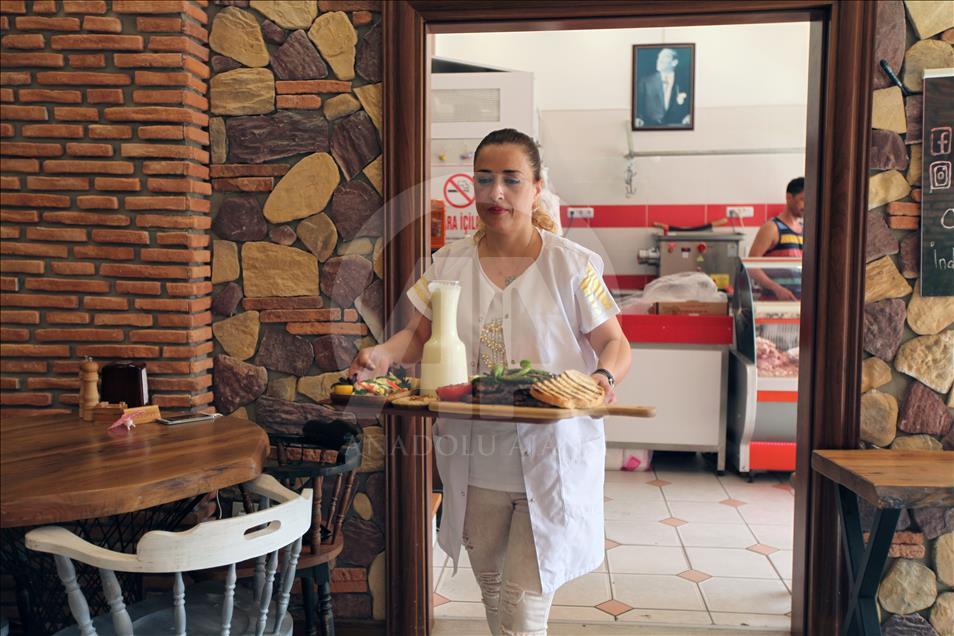 Samsunlu kadınların et ürünleri "kasap Gülten"den