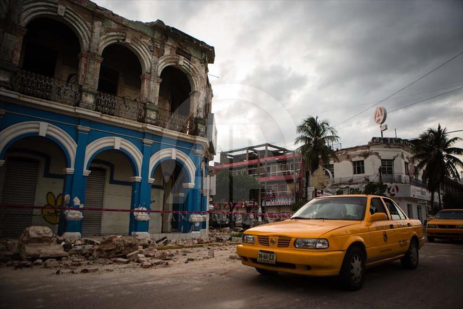 Destrucción en Salina Cruz, Oaxaca