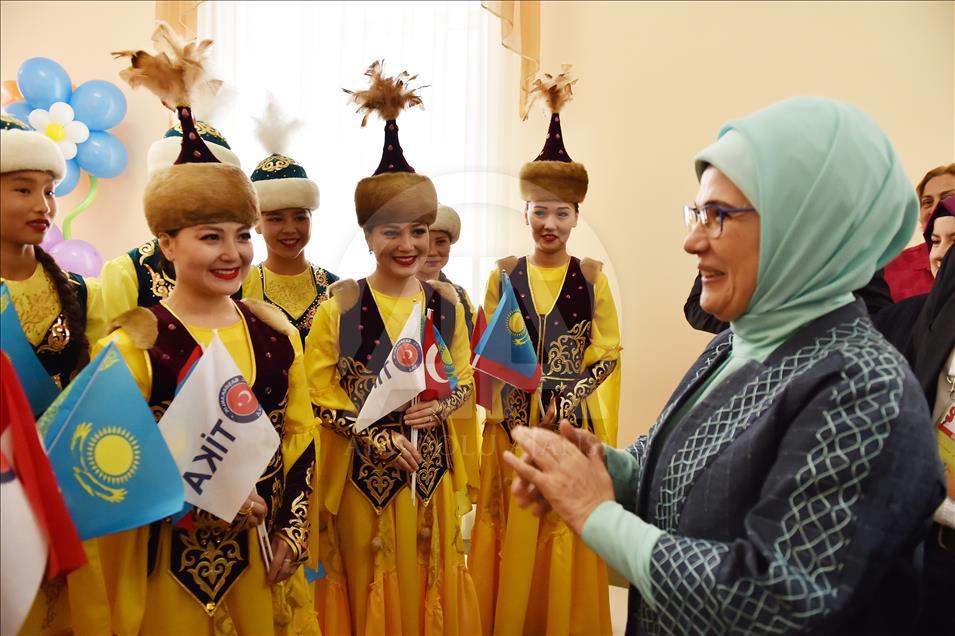 Emine Erdogan, l’épouse du président turc, au Kazakhstan