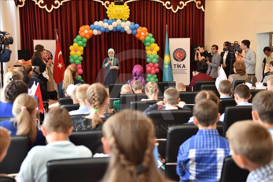 Emine Erdogan, l’épouse du président turc, au Kazakhstan