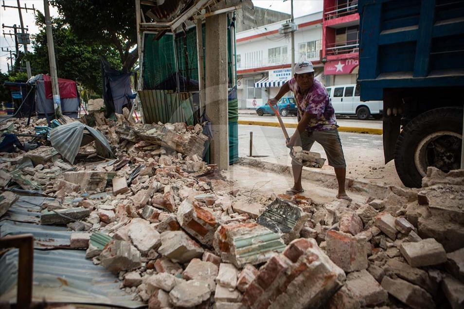 Destrucción en Salina Cruz, Oaxaca