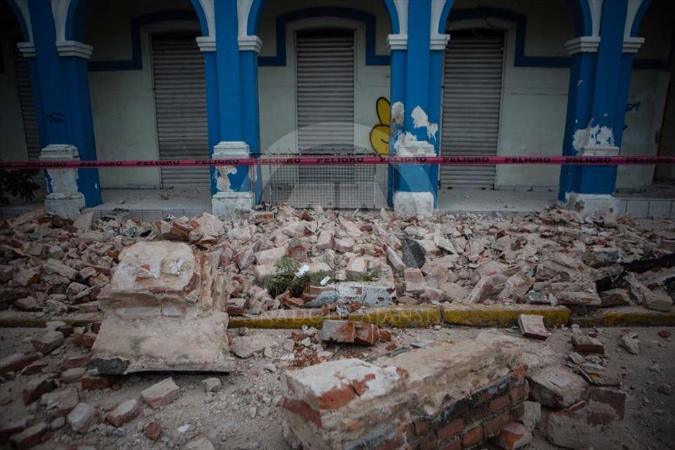 Destrucción en Salina Cruz, Oaxaca
