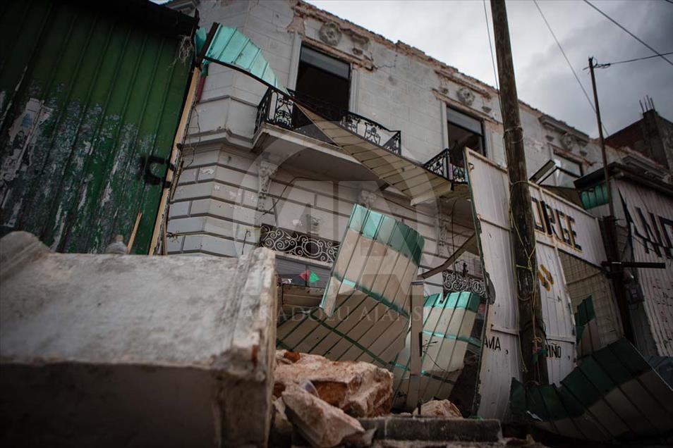 Destrucción en Salina Cruz, Oaxaca