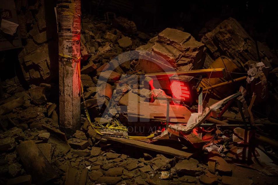 Destrucción en Juchitán, estado de Oaxaca