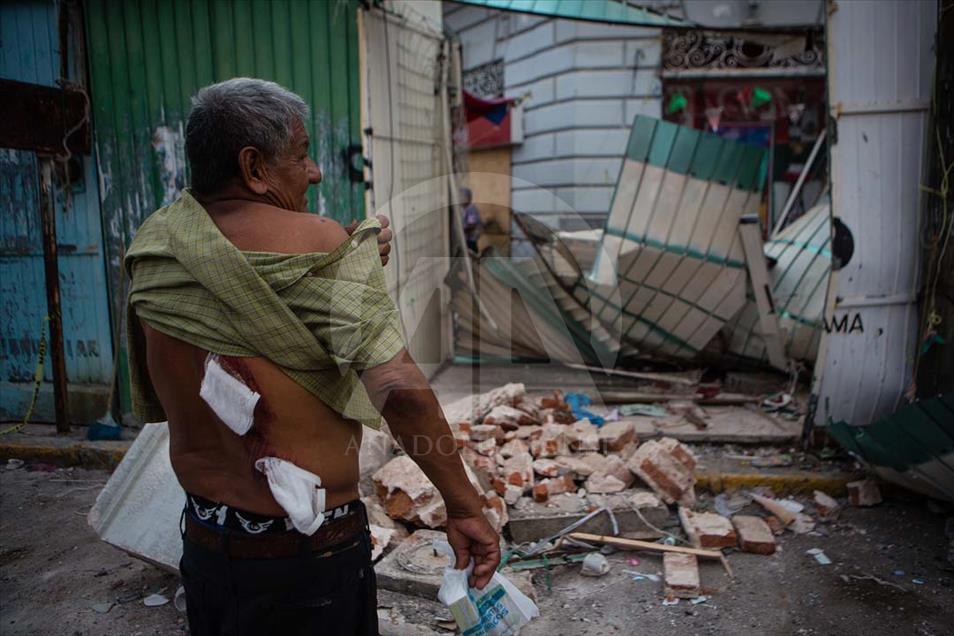 Destrucción en Salina Cruz, Oaxaca