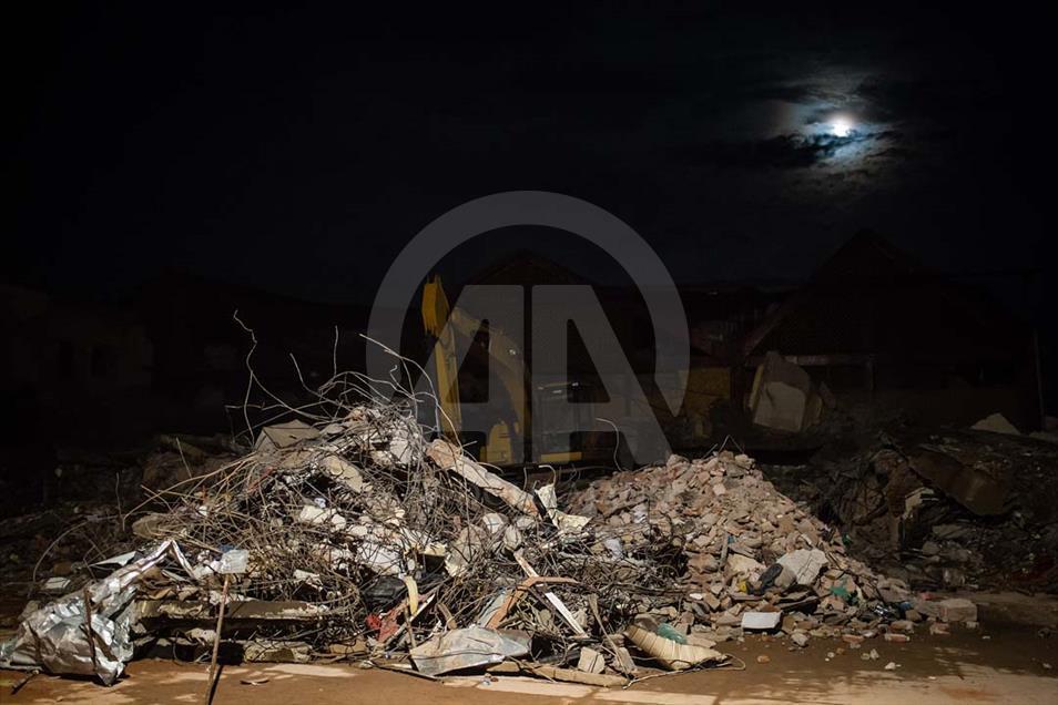 Destrucción en Juchitán, estado de Oaxaca