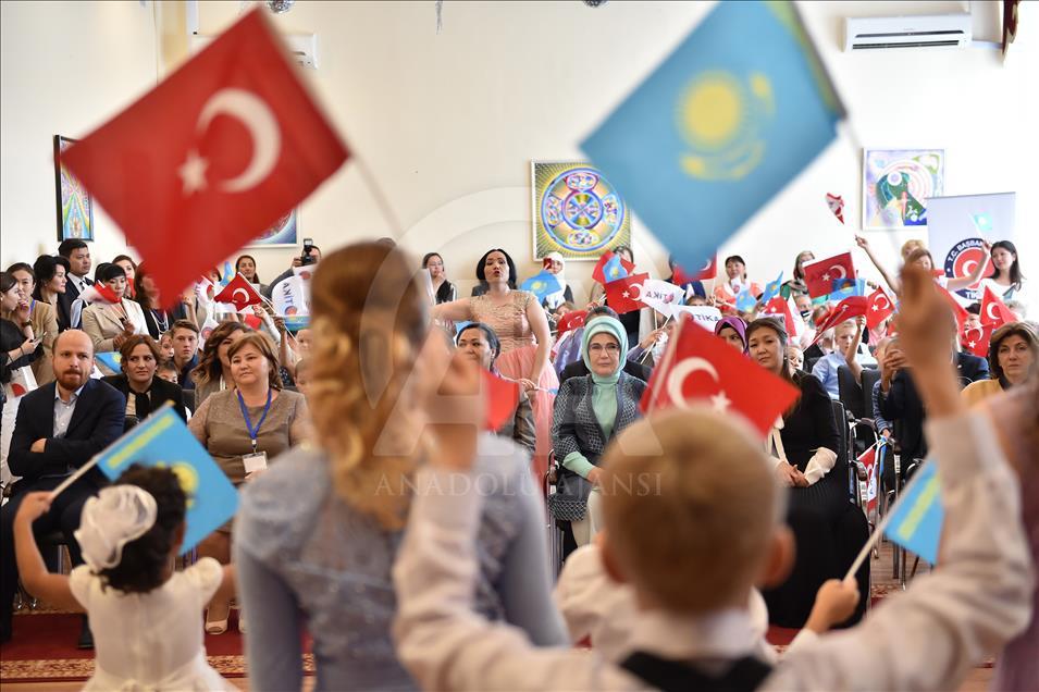 Emine Erdogan, l’épouse du président turc, au Kazakhstan