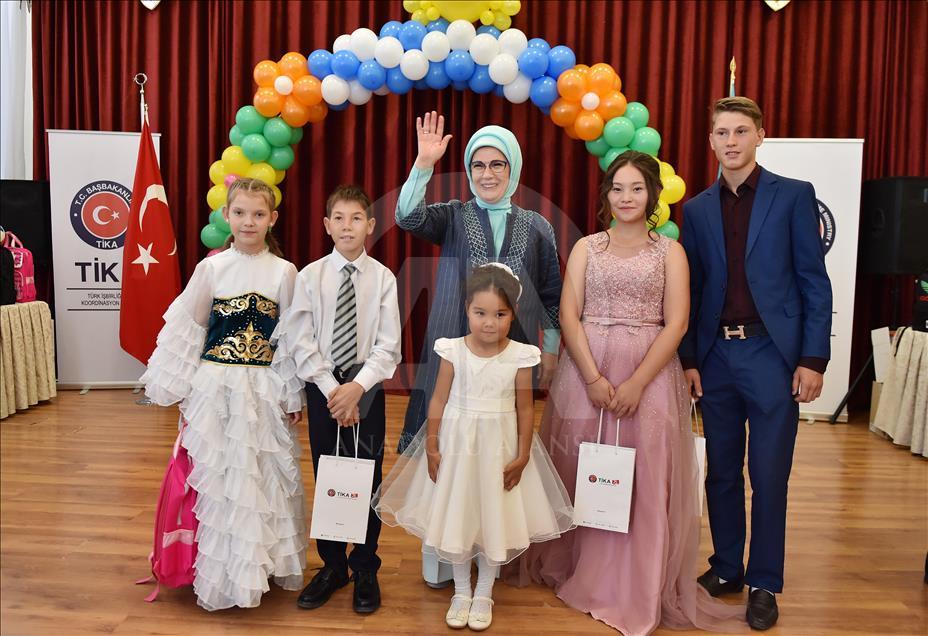 Emine Erdogan, l’épouse du président turc, au Kazakhstan