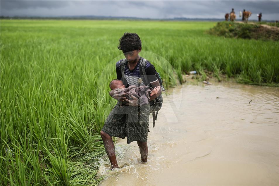 Poursuite de la fuite des Musulmans Rohingyas de l’Arakan 
