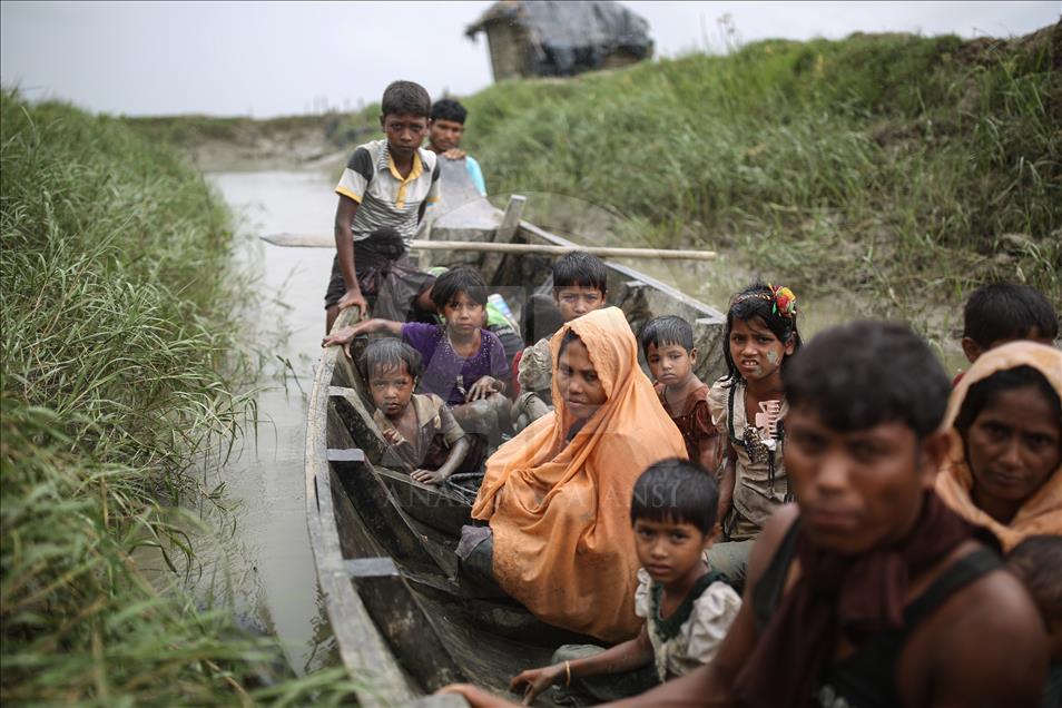 Poursuite de la fuite des Musulmans Rohingyas de l’Arakan 
