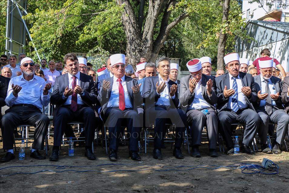 Üsküp'teki Tophane Merkez Camisi'nin temeli atıldı