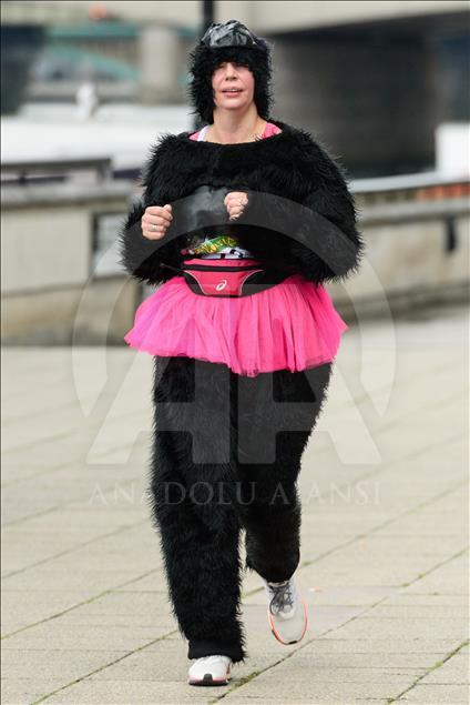 London, United KIngdom - September 16: 'The Great Gorilla Run’ in London