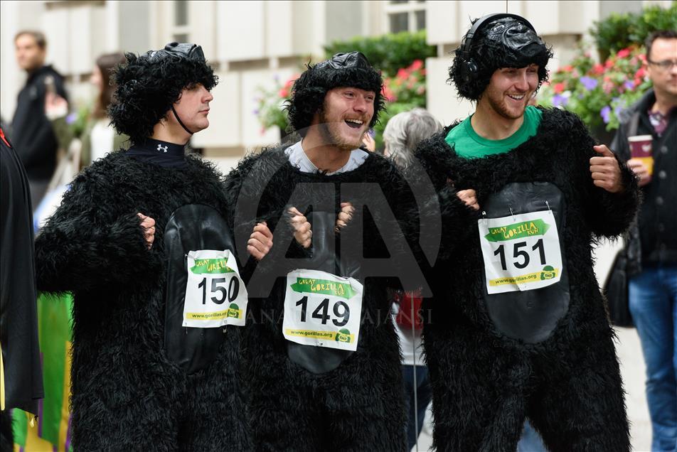 London, United KIngdom - September 16: 'The Great Gorilla Run’ in London