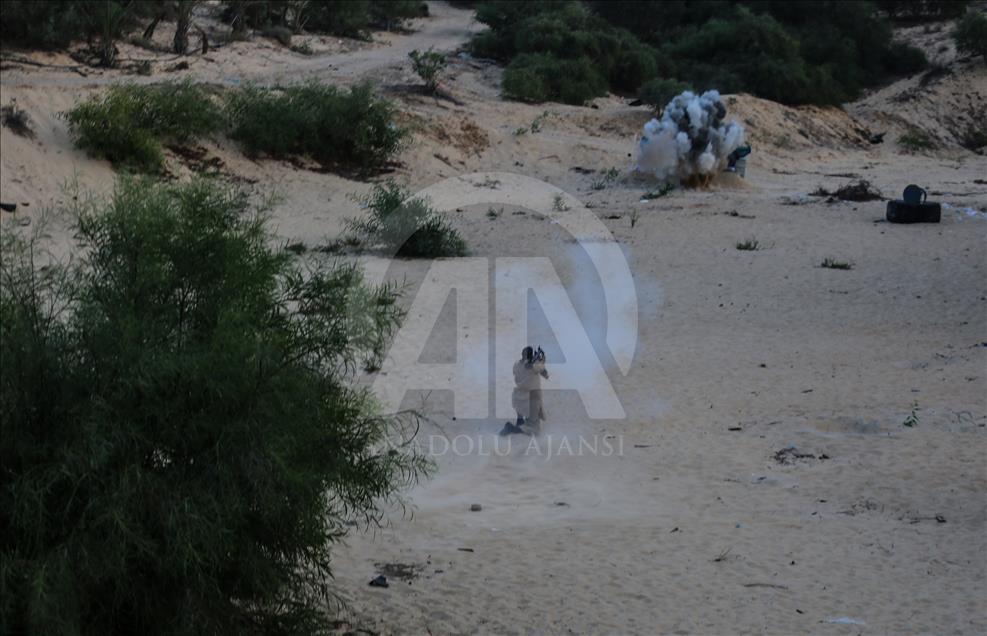 تمرینات نظامی گردان‌های «ناصر صلاح الدین» در غزه