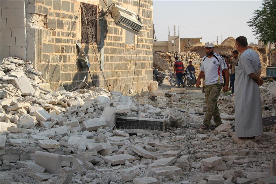 ادامه حملات هوایی رژیم اسد به مناطق عاری از درگیری