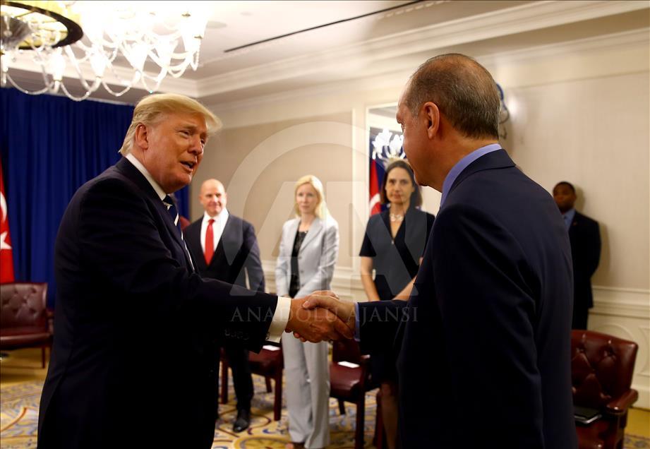 Erdoğan-Trump görüşmesi başladı