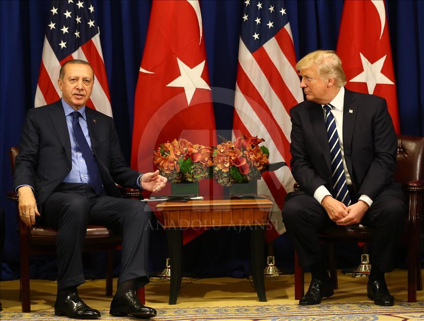 Erdoğan-Trump ile bir araya geldi