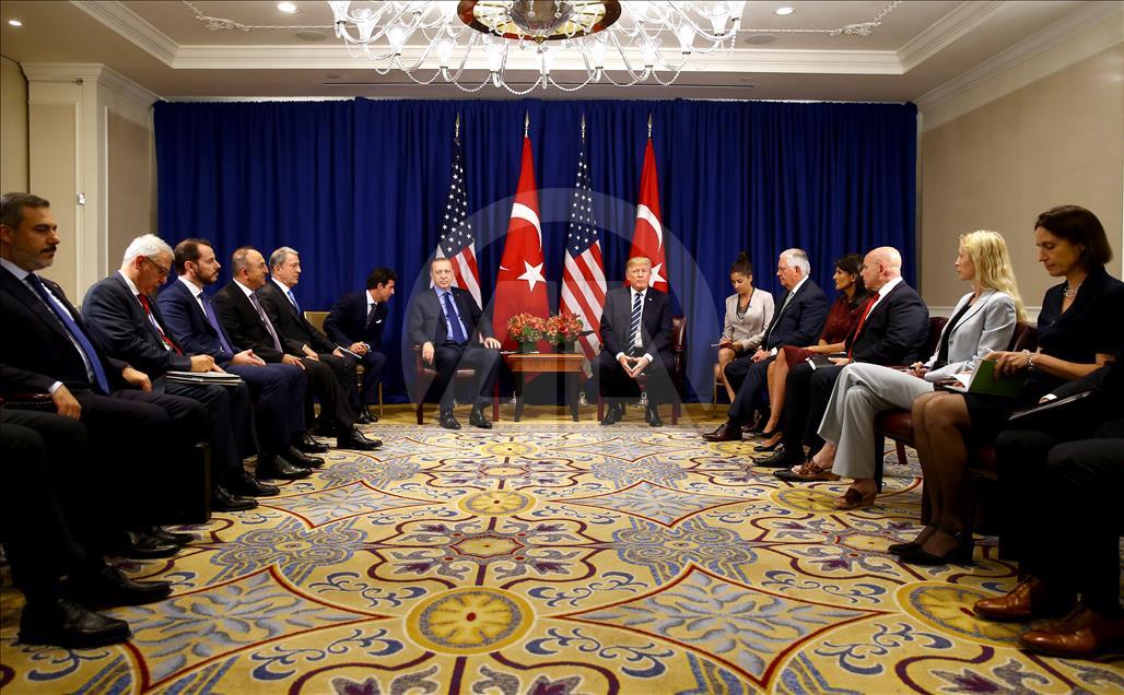 Erdoğan-Trump görüşmesi başladı