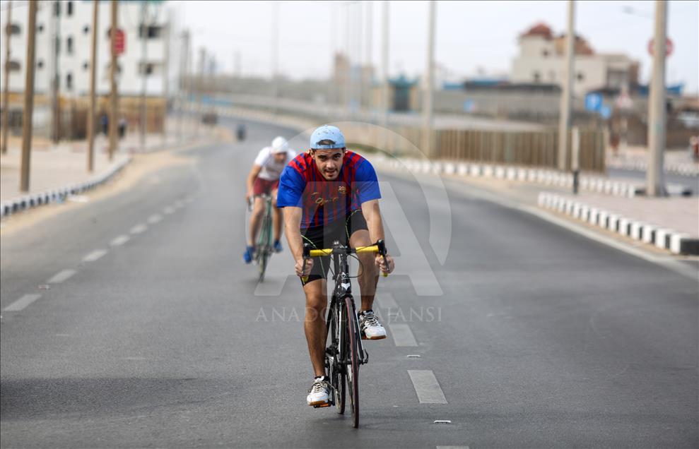 Championnat de triathlon à Gaza: Compétence et endurance étaient au rendez-vous 
