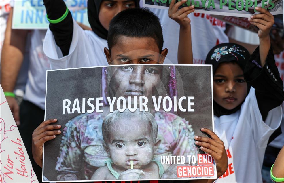 SHBA, muslimanët Rohingya protestë për Arakanin
