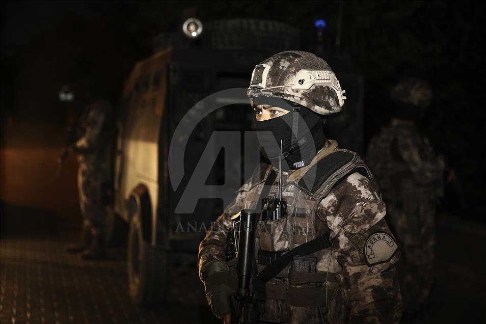 Adana'da 2 bin 500 polisle uyuşturucu operasyonu
