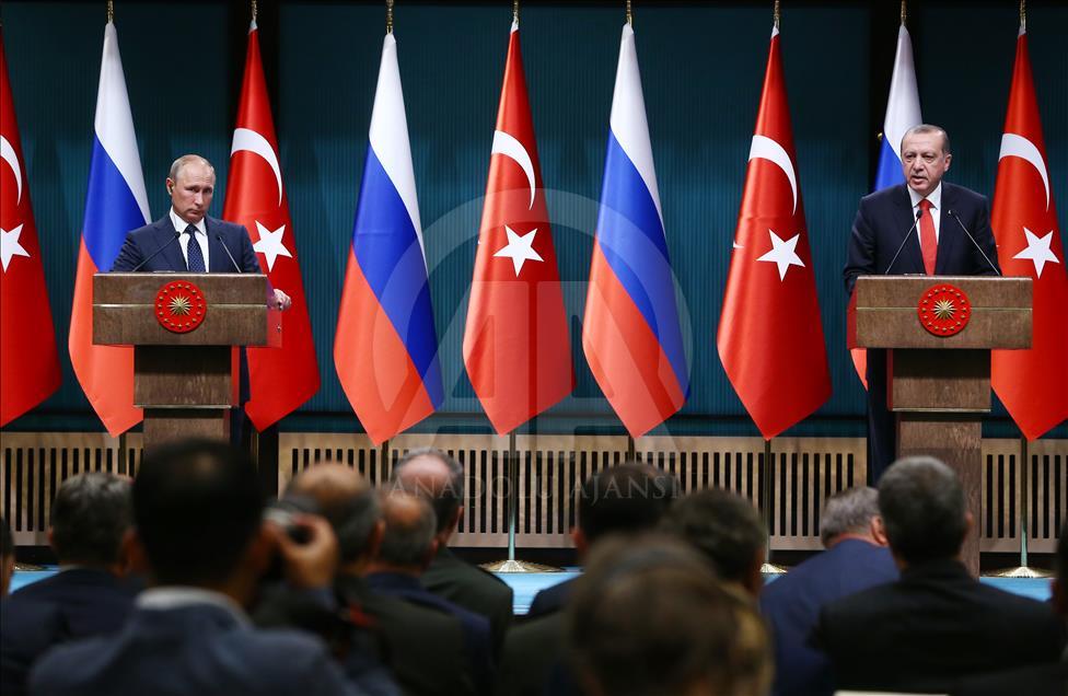 Erdoğan-Putin ortak basın toplantısı
