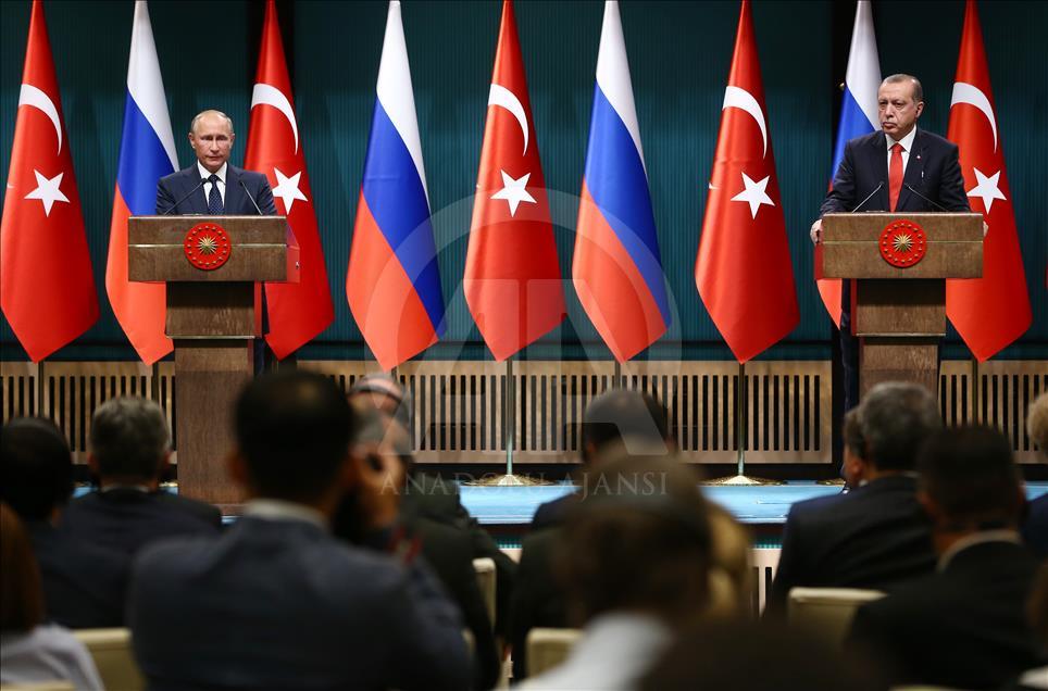 Erdoğan-Putin ortak basın toplantısı