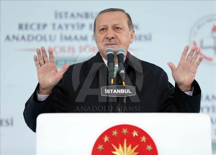Recep Tayyip Erdoğan Anadolu İmam Hatip Lisesi Açılış Töreni