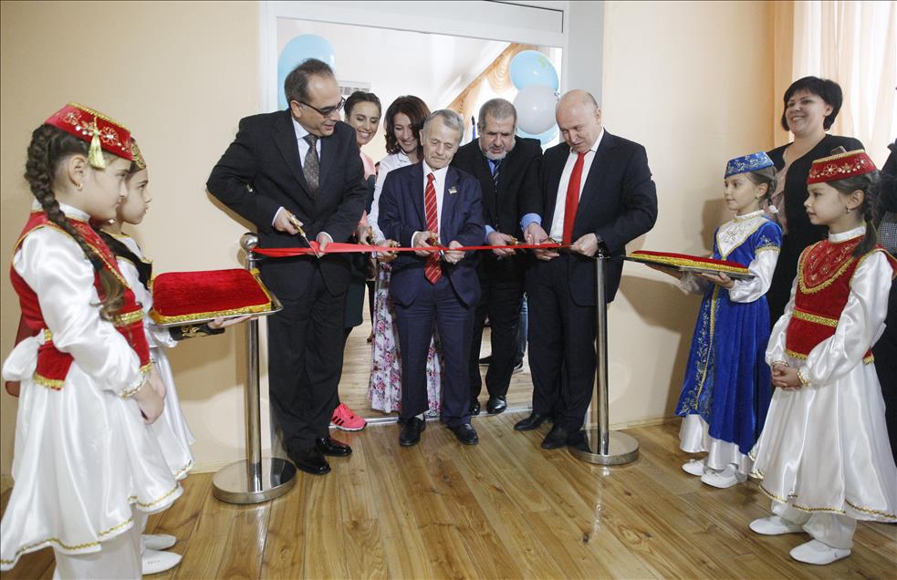 Opening ceremony of school which has been amended by TİKA in Kiev