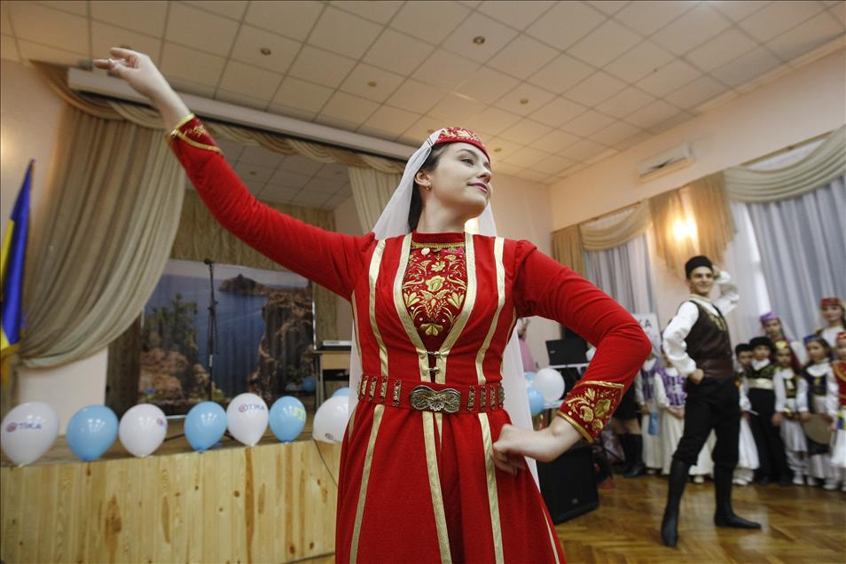 Opening ceremony of school which has been amended by TİKA in Kiev