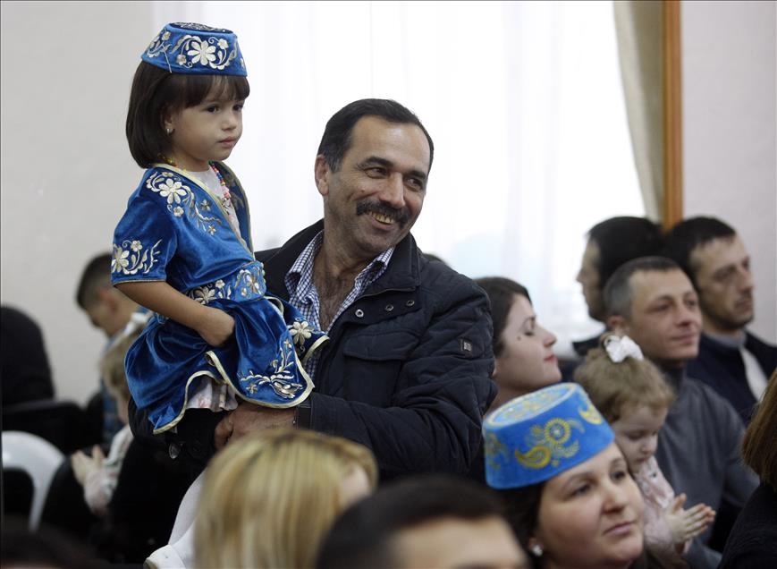 Opening ceremony of school which has been amended by TİKA in Kiev