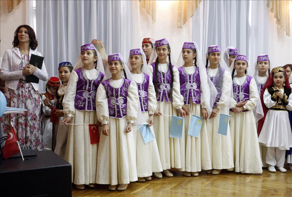 Opening ceremony of school which has been amended by TİKA in Kiev