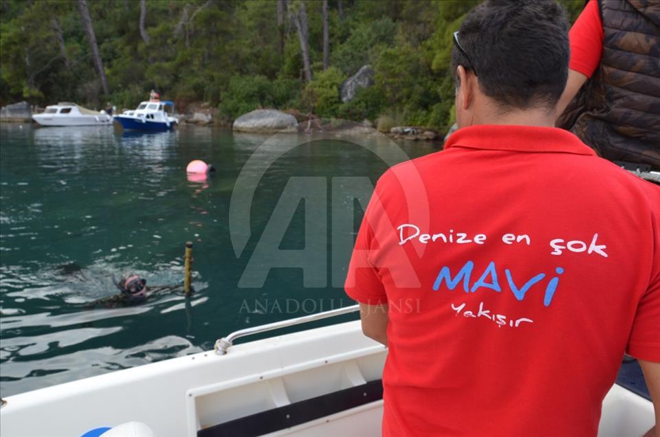 Bodrum'da deniz dibi temizliği