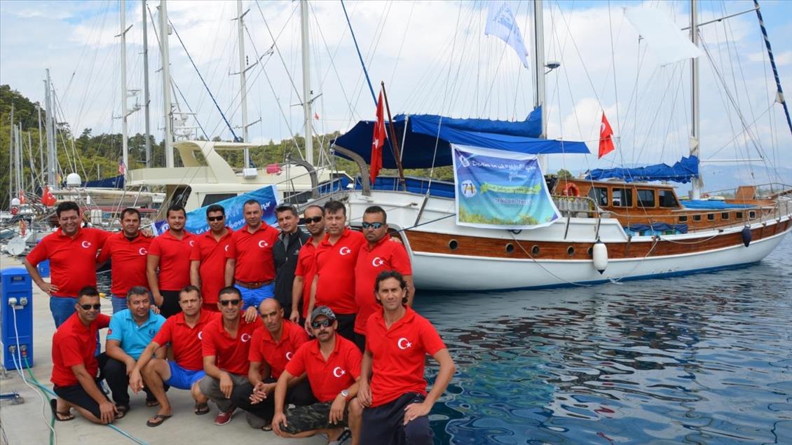 Bodrum'da deniz dibi temizliği