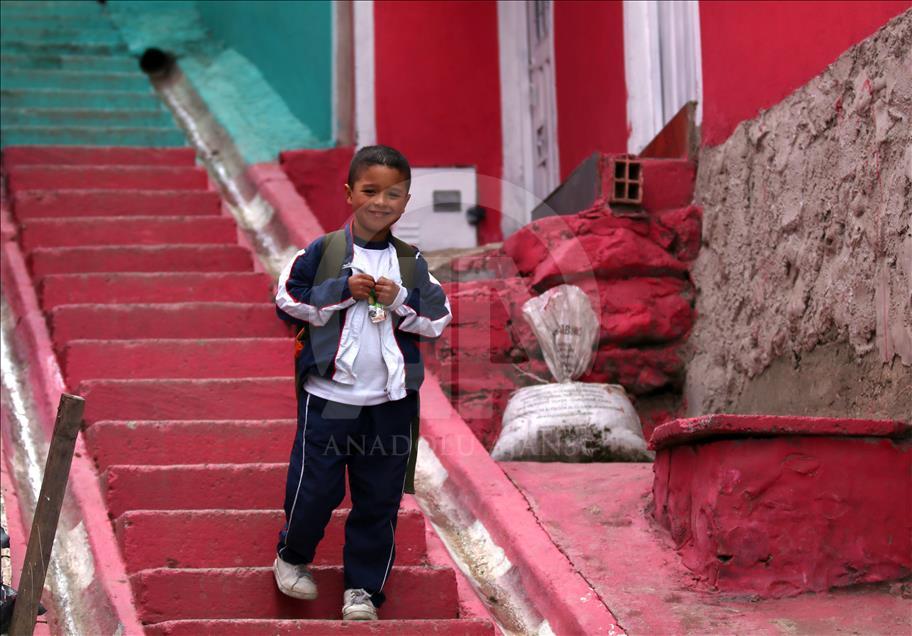 Bogota’daki grafitili mahalle, sakinlerinin gururu oldu
