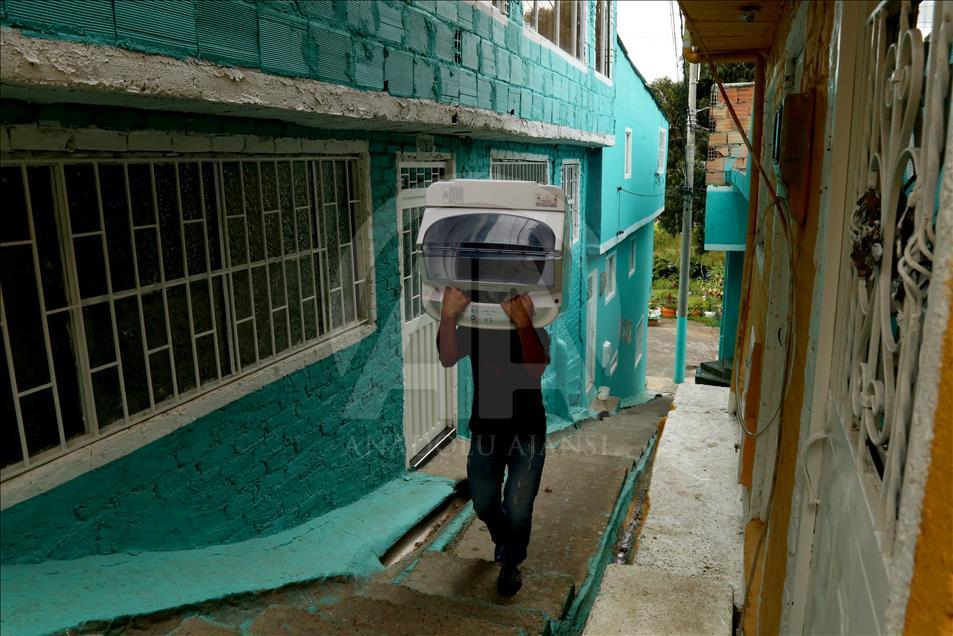 Bogota’daki grafitili mahalle, sakinlerinin gururu oldu