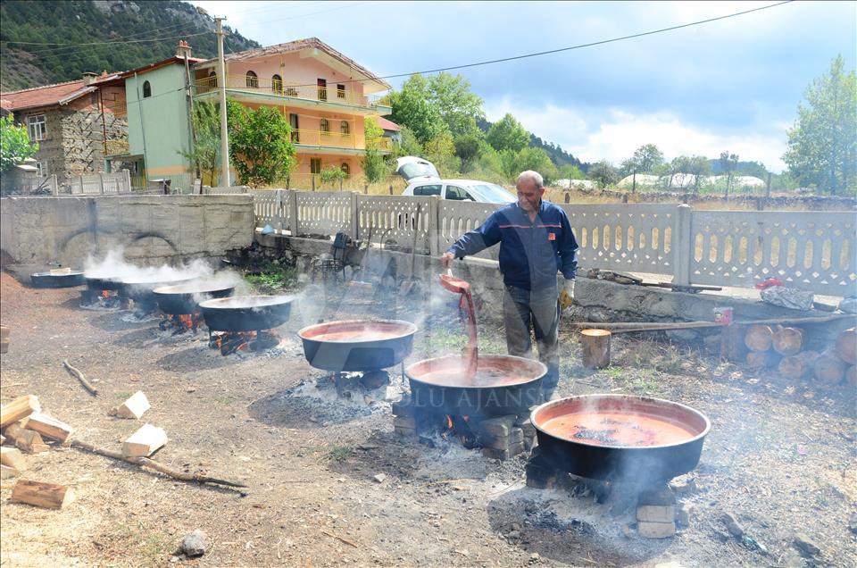Toroslar'dan sofralara uzanan lezzet "andız pekmezi"