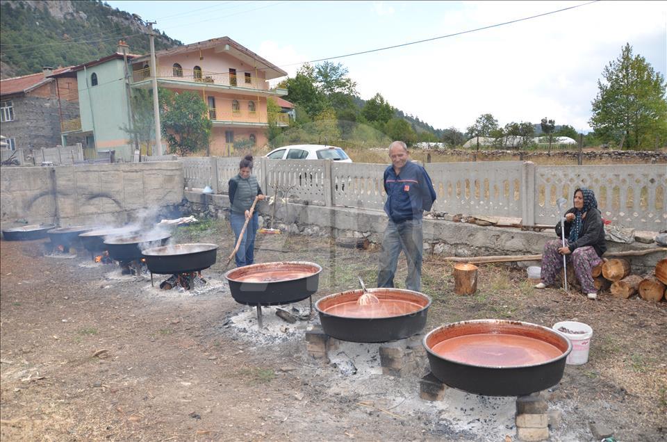 Toroslar'dan sofralara uzanan lezzet "andız pekmezi"