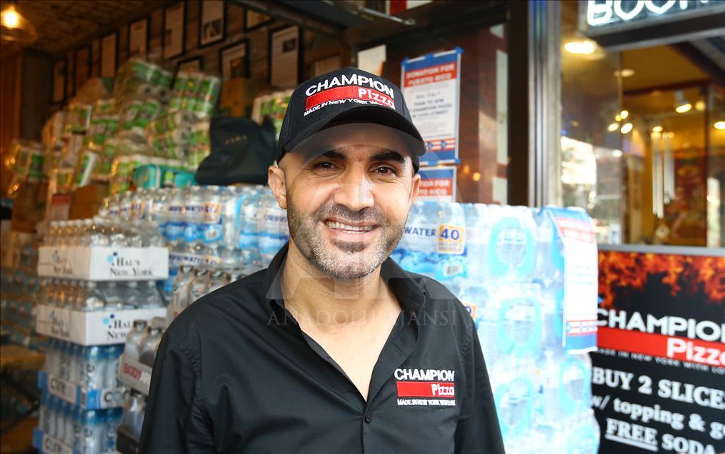 Turkish pizza restaurant-chain owner supports Puerto rican victims of Hurricane