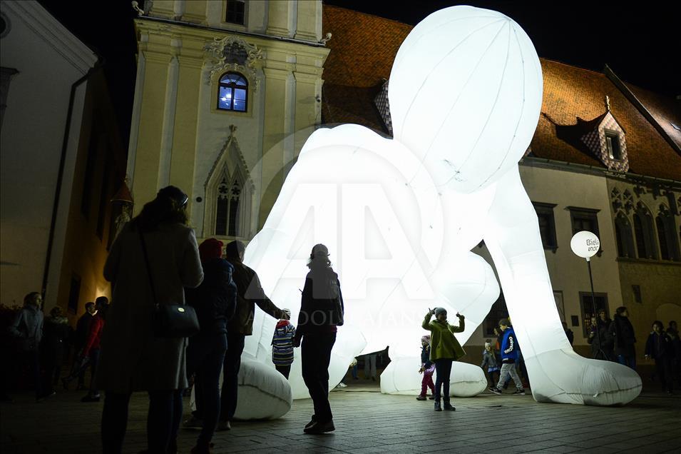 White Night Festival in Bratislava - Anadolu Ajansı