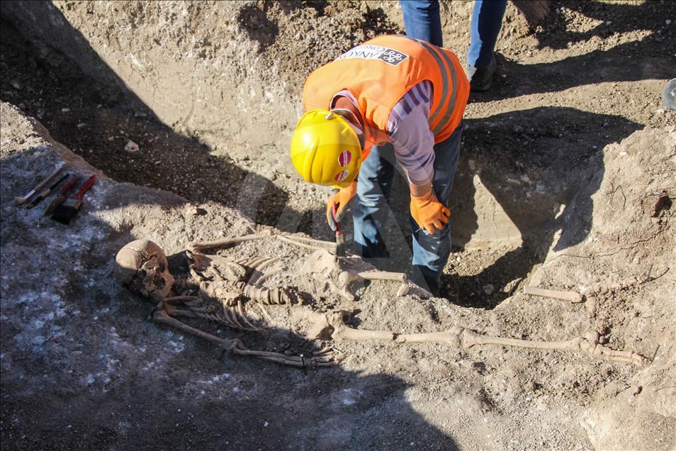 Roman burial ground found in Turkey's Kutahya