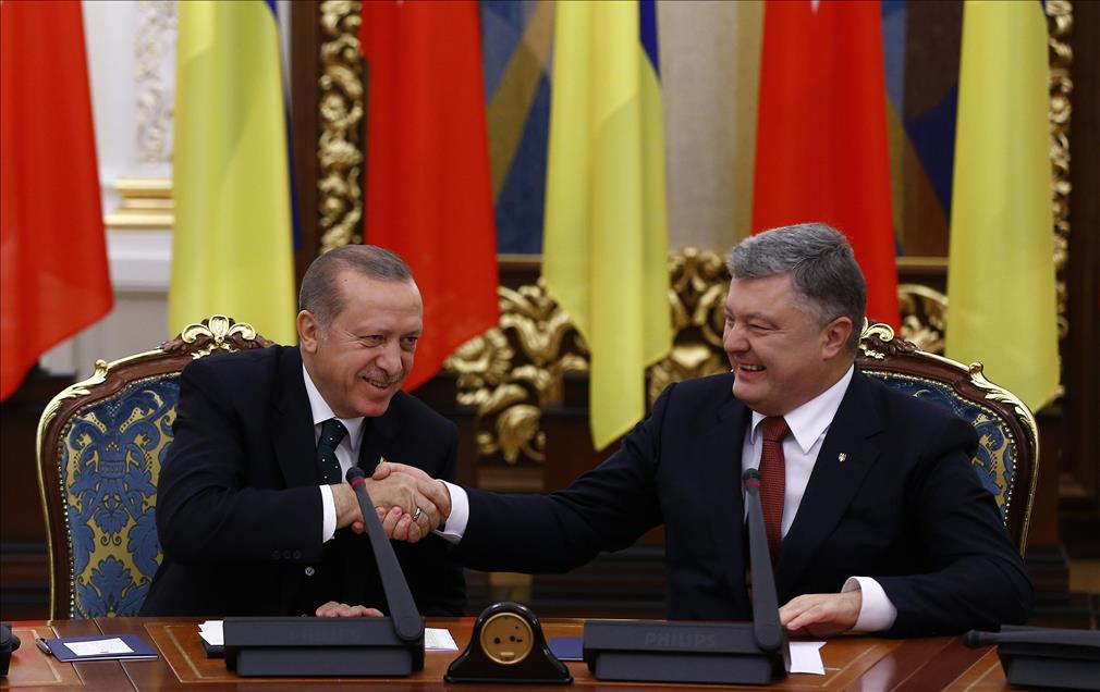 Cumhurbaskani Erdogan Ukrayna Da Anadolu Ajansi