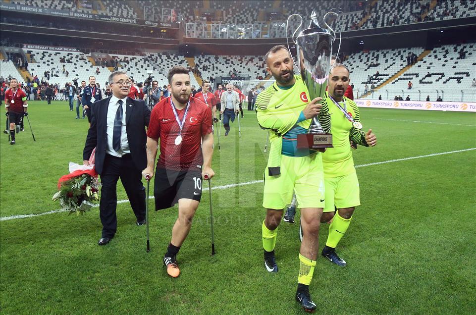 Turkey wins European amputee football championship