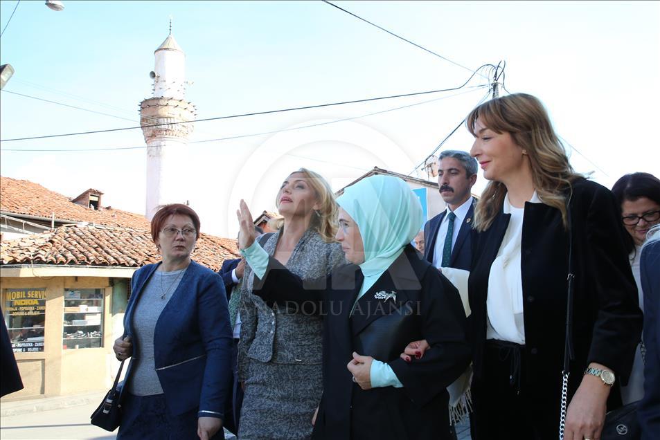 Turkish President Erdogan warmly welcomed in Novi Pazar