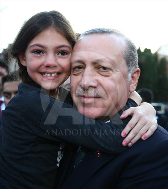 Turkish President Erdogan warmly welcomed in Novi Pazar