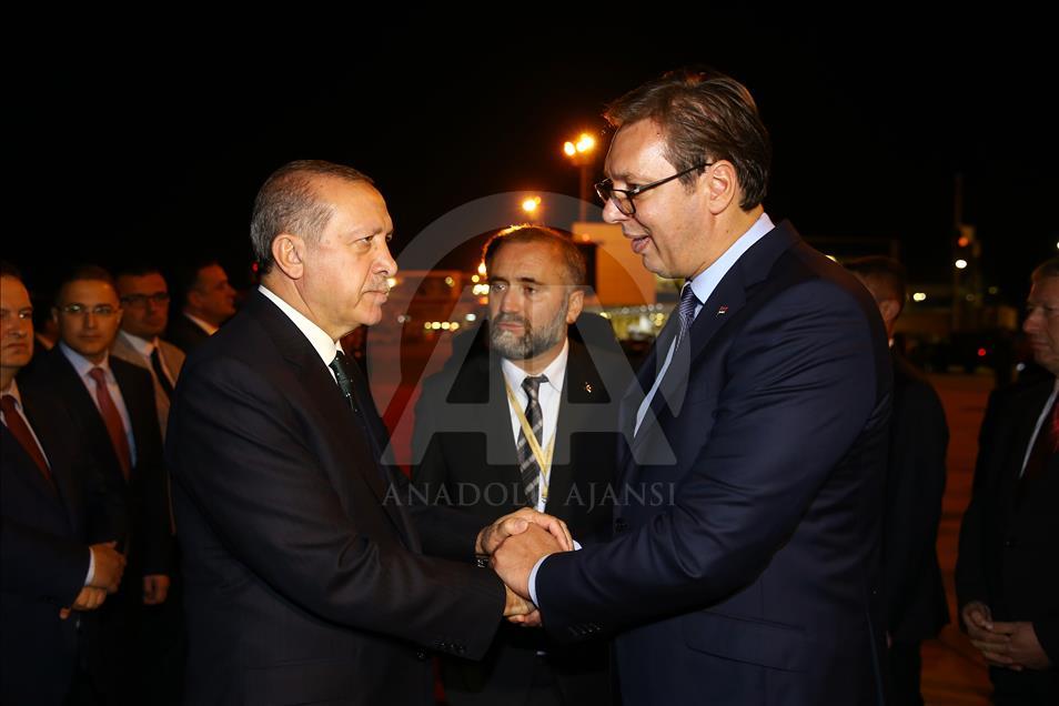 Turkish President Erdogan warmly welcomed in Novi Pazar