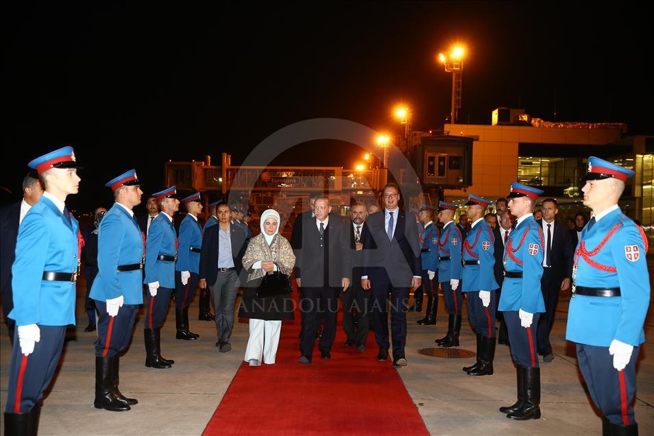 Turkish President Erdogan warmly welcomed in Novi Pazar