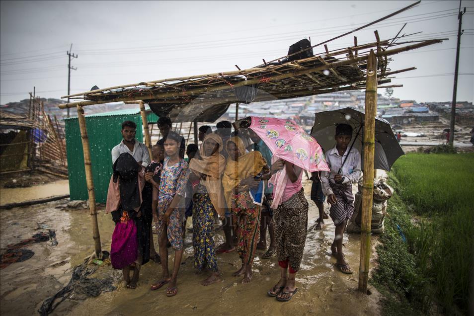 Rohingya people fled from oppression in Myanmar
