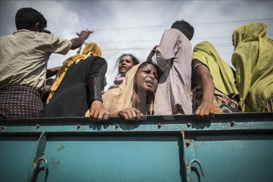 Rohingya people fled from oppression in Myanmar